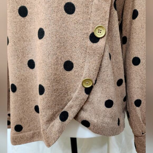 Adrienne Vittadini Polka Dot Sweater, Size Small - Picture 5 of 11